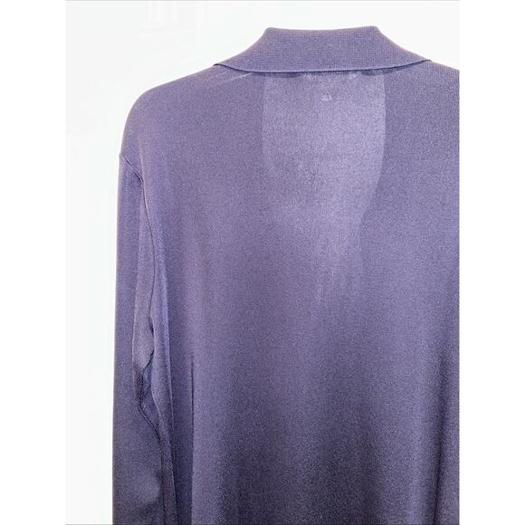 Exclusively Misook Women's Large Navy Open Cardigan Minimalist Capsule Wardrobe - Picture 9 of 11